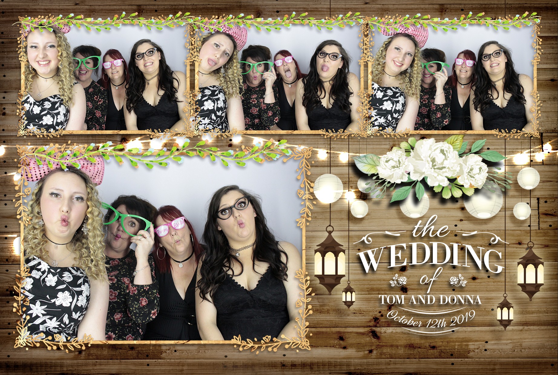 Tom & Donna's Wedding  | View more photos from the event at gallery.myphotoboothexperience.co.uk/u/MyPhotoBoothExperienceLtd/Tom-Donnas-Wedding